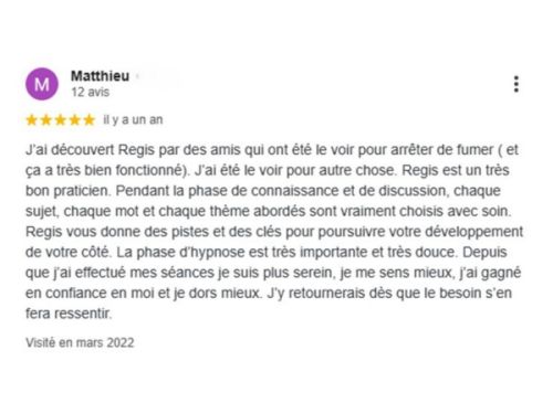 Avis client sur l’écoute et l’accompagnement de Régis Archimbaud