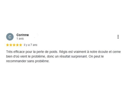 Avis client sur un accompagnement pour la perte de poids