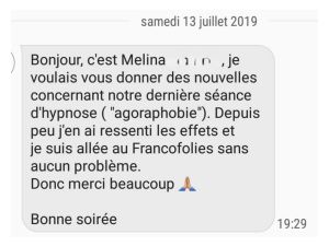Témoignage sur une séance d’hypnose pour l’agoraphobie