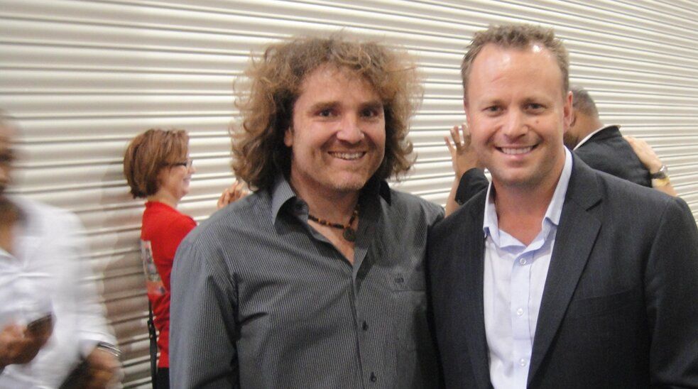 Régis Archimbaud avec Kerwin Rae