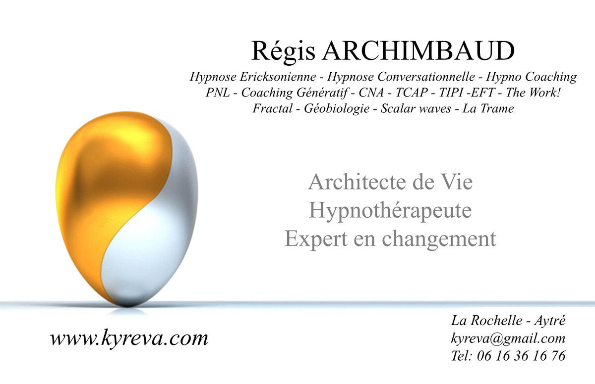 Régis Archimbaud, hypnothérapeute et psychopraticien à Aytré près de La Rochelle